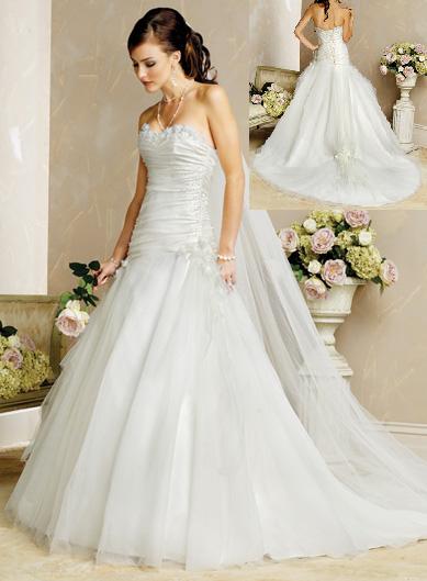 Orifashion Handmadestrapless wedding dress / gown 031 - Click Image to Close