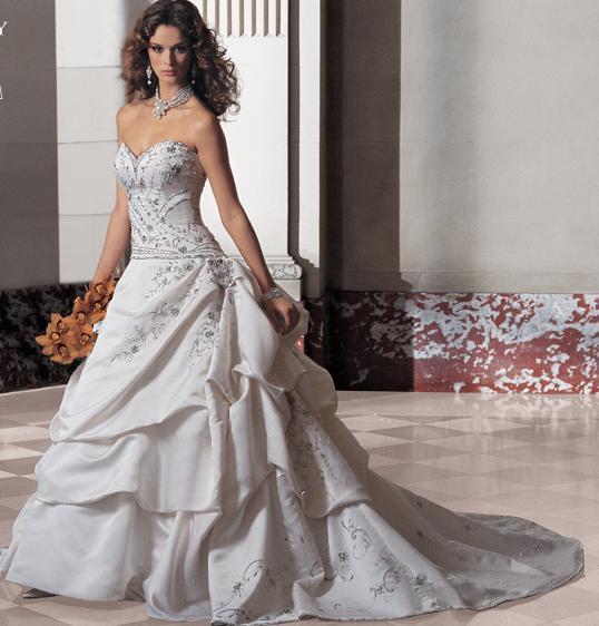 Orifashion Handmadestrapless wedding dress / gown 033 - Click Image to Close
