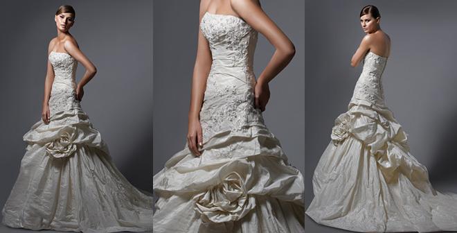Orifashion Handmadestrapless wedding dress / gown 035 - Click Image to Close