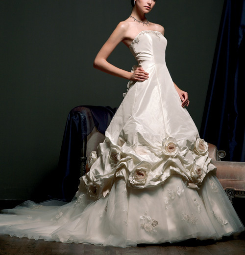 Orifashion Handmadestrapless wedding dress / gown 039 - Click Image to Close