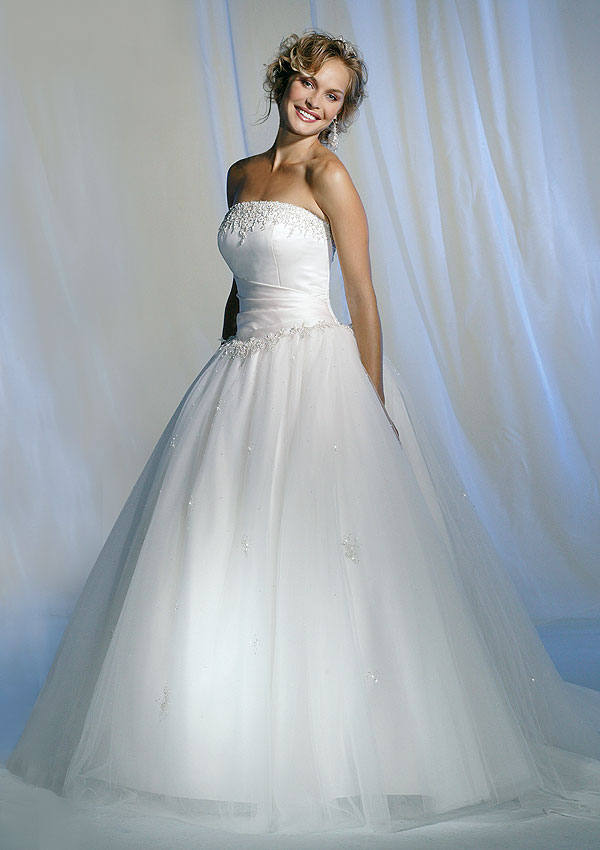 Orifashion Handmadestrapless wedding dress / gown 041 - Click Image to Close