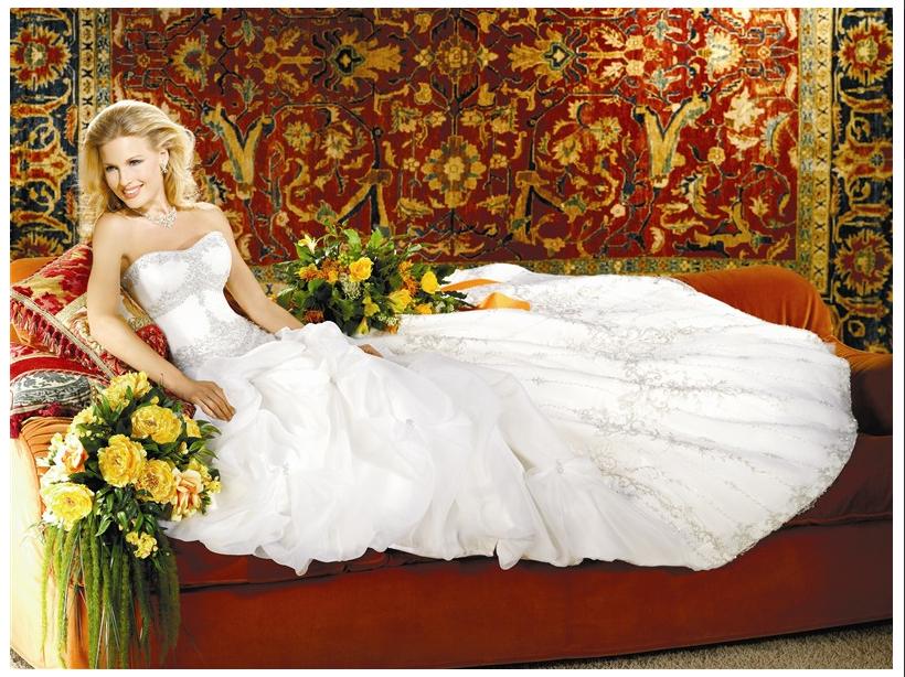Orifashion Handmadestrapless wedding dress / gown 048 - Click Image to Close