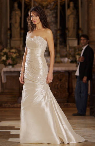 Orifashion Handmadestrapless wedding dress / gown 049 - Click Image to Close