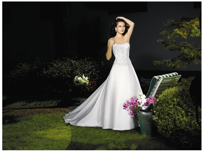 Orifashion Handmadestrapless wedding dress / gown 050 - Click Image to Close