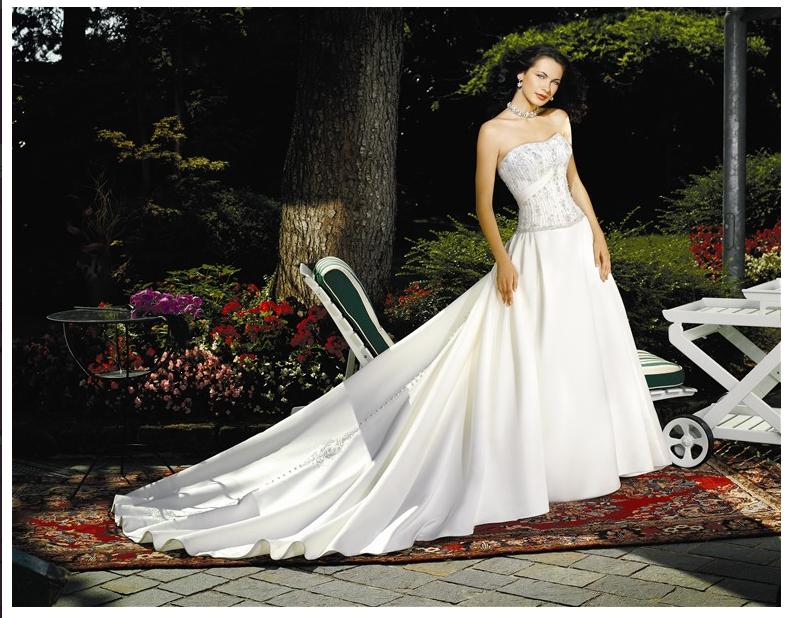 Orifashion Handmadestrapless wedding dress / gown 051 - Click Image to Close