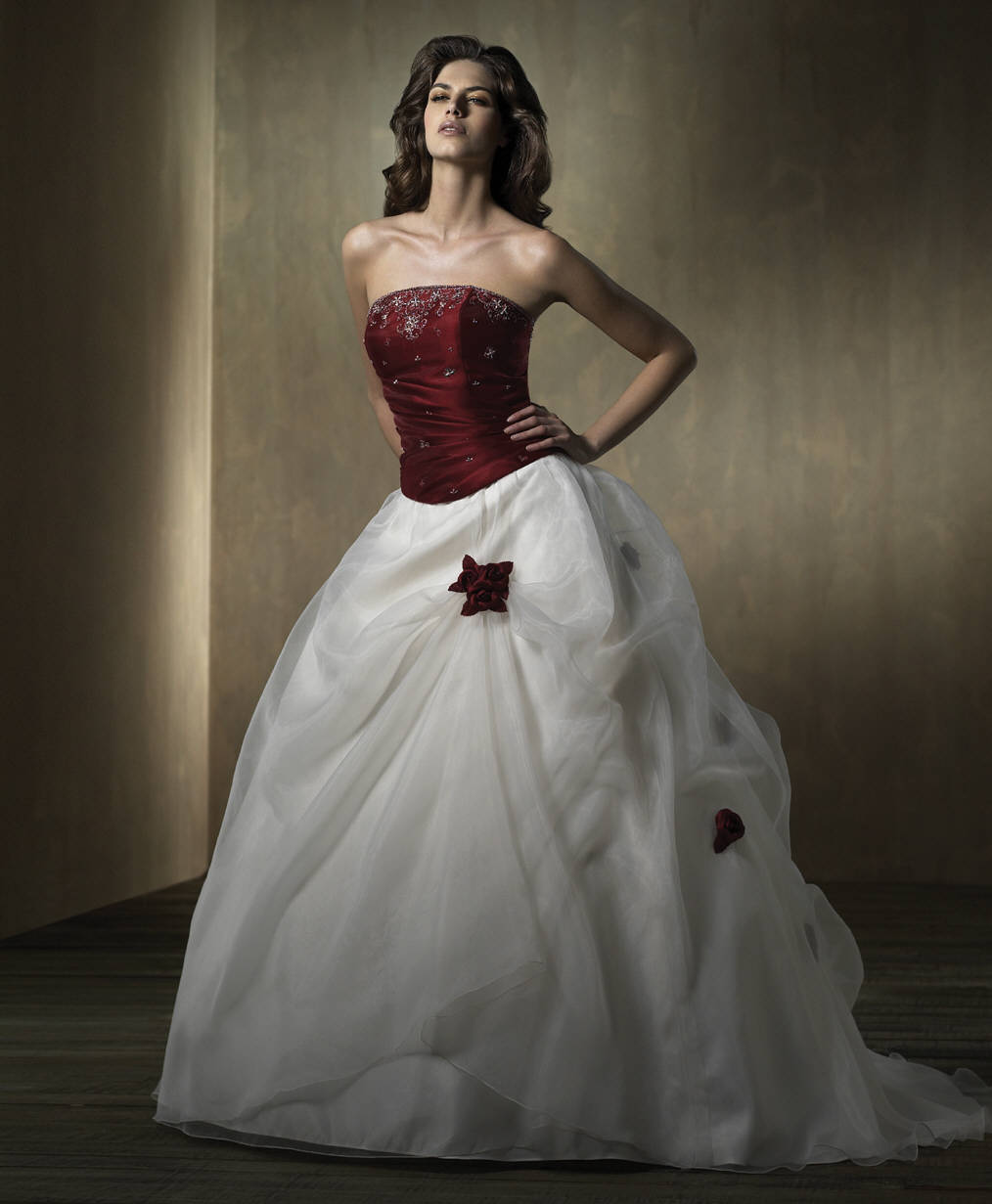 Orifashion Handmadestrapless wedding dress / gown 052 - Click Image to Close