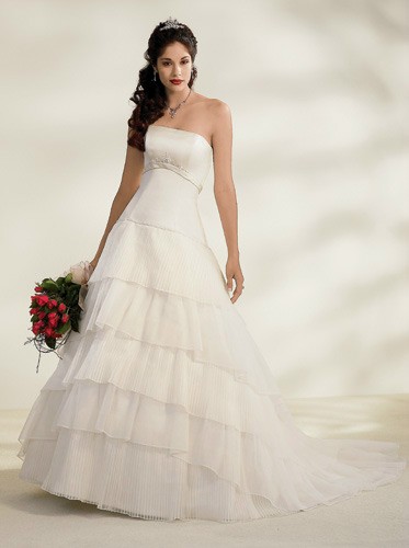 Orifashion Handmadestrapless wedding dress / gown 053 - Click Image to Close