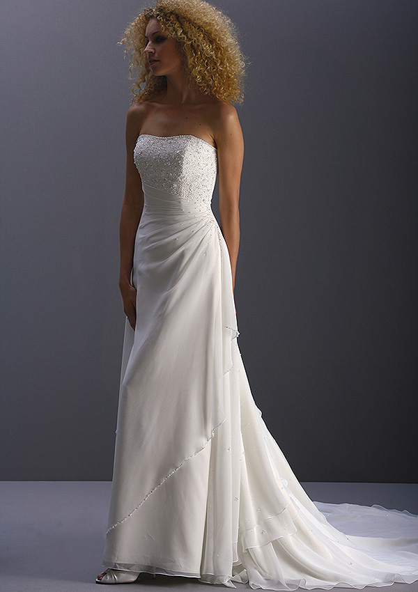 Orifashion Handmadestrapless wedding dress / gown 054 - Click Image to Close