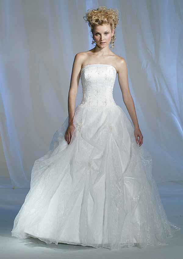 Orifashion Handmadestrapless wedding dress / gown 056 - Click Image to Close
