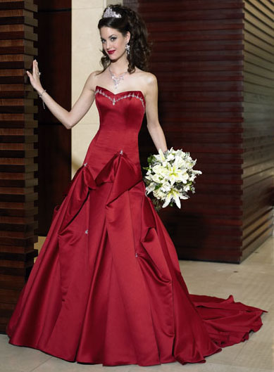 Orifashion Handmadestrapless wedding dress / gown 059 - Click Image to Close