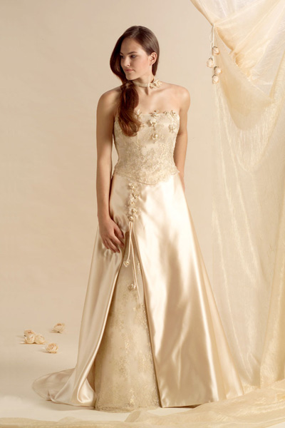 Orifashion Handmadestrapless wedding dress / gown 060 - Click Image to Close