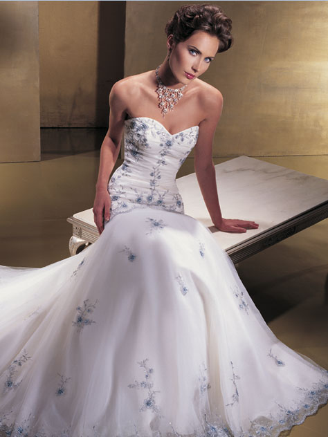 Orifashion Handmadestrapless wedding dress / gown 064 - Click Image to Close