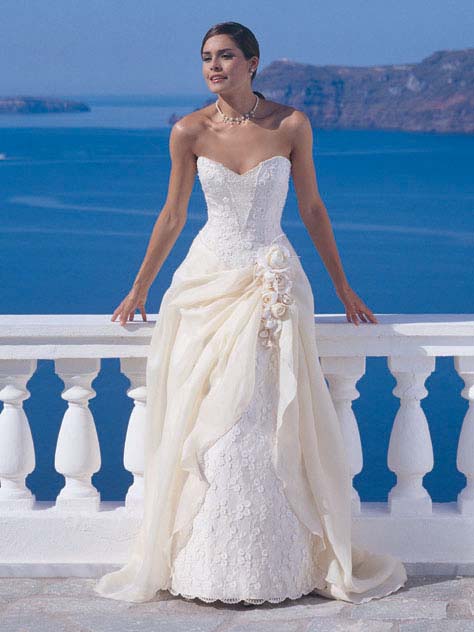 Orifashion Handmadestrapless wedding dress / gown 068 - Click Image to Close