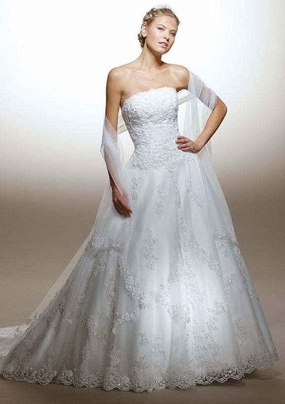 Orifashion Handmadestrapless wedding dress / gown 070 - Click Image to Close