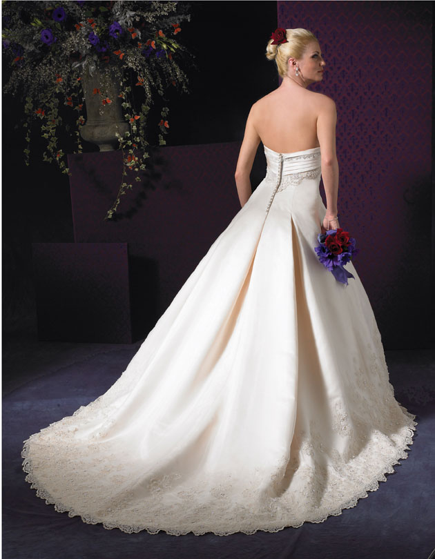 Orifashion Handmadestrapless wedding dress / gown 073 - Click Image to Close