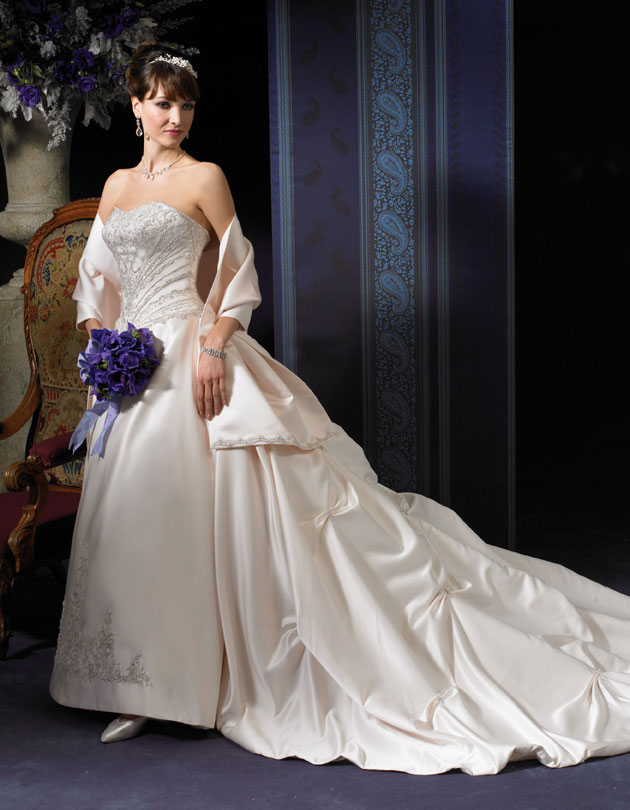 Orifashion Handmadestrapless wedding dress / gown 076 - Click Image to Close