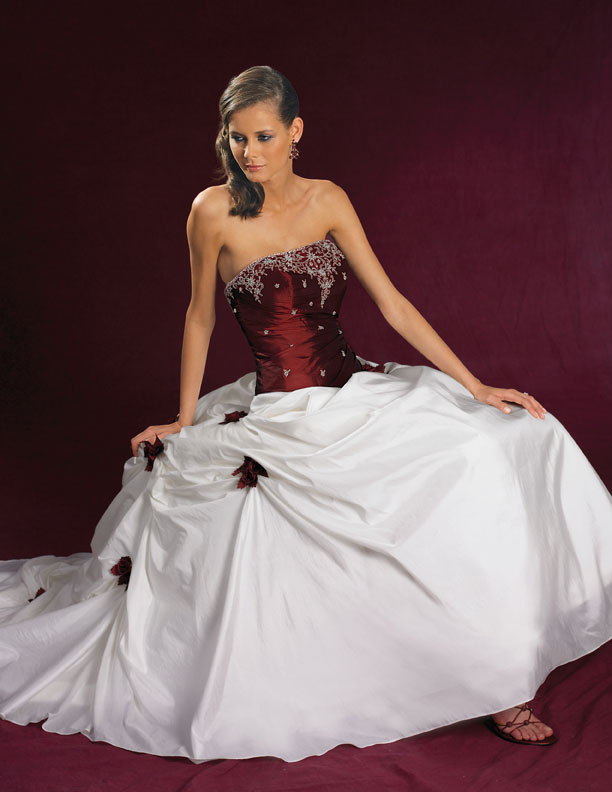 Orifashion Handmadestrapless wedding dress / gown 078 - Click Image to Close