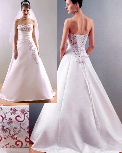 Orifashion Handmadestrapless wedding dress / gown 081 - Click Image to Close