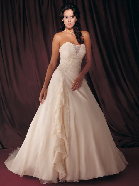 Orifashion Handmadestrapless wedding dress / gown 084 - Click Image to Close