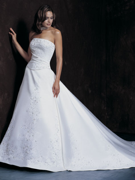 Orifashion Handmadestrapless wedding dress / gown 085 - Click Image to Close
