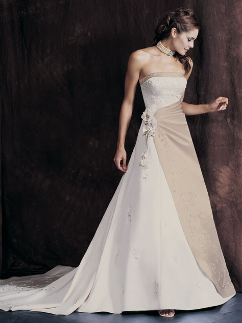 Orifashion Handmadestrapless wedding dress / gown 086 - Click Image to Close