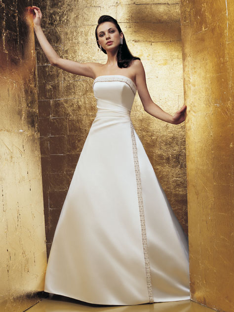 Orifashion Handmadestrapless wedding dress / gown 088 - Click Image to Close