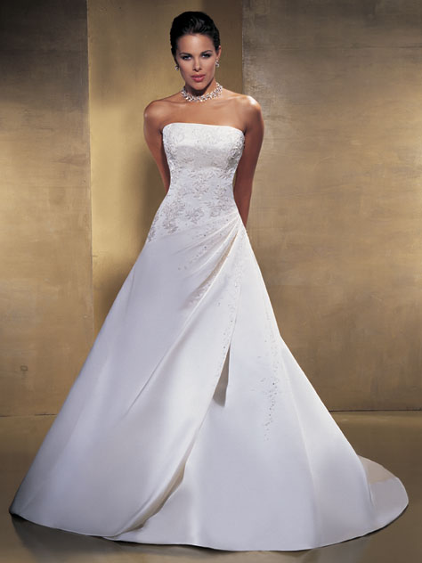 Orifashion Handmadestrapless wedding dress / gown 089 - Click Image to Close