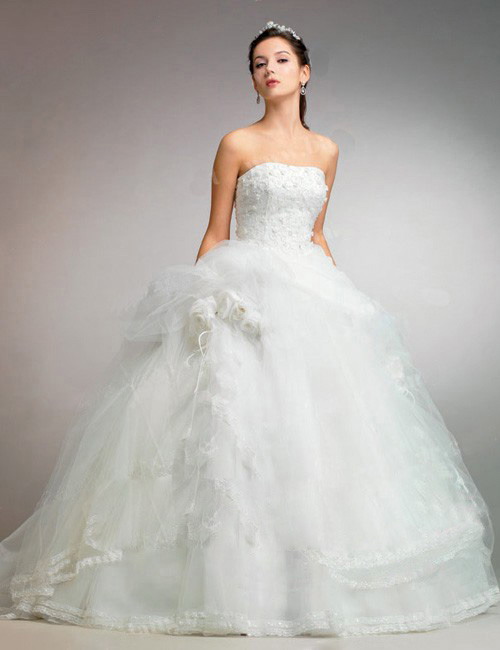 Orifashion Handmadestrapless wedding dress / gown 095 - Click Image to Close