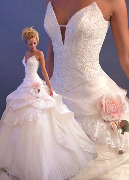 Orifashion Handmadestrapless wedding dress / gown 099 - Click Image to Close