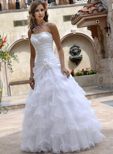 Orifashion Handmadestrapless wedding dress / gown 104 - Click Image to Close