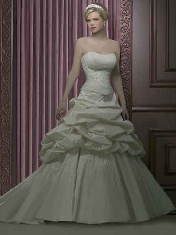 Orifashion Handmadestrapless wedding dress / gown 106 - Click Image to Close