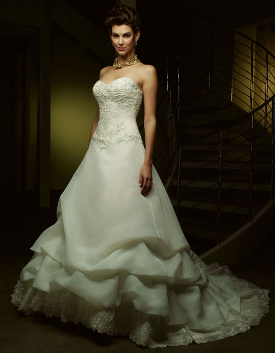 Orifashion Handmadestrapless wedding dress / gown 110 - Click Image to Close