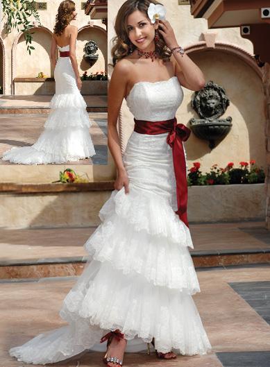 Orifashion Handmadestrapless wedding dress / gown 115 - Click Image to Close