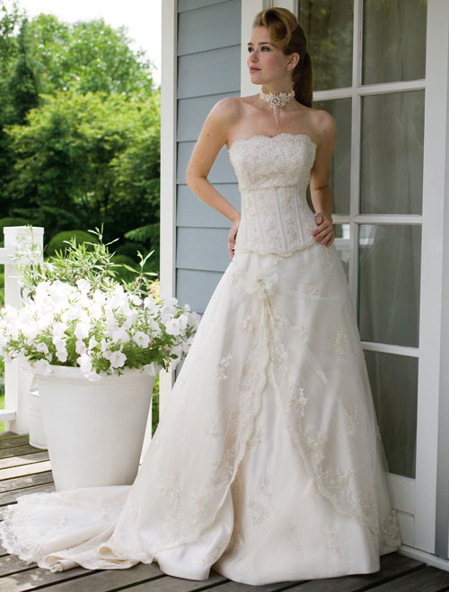 Orifashion Handmadestrapless wedding dress / gown 119 - Click Image to Close