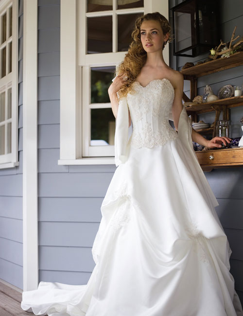 Orifashion Handmadestrapless wedding dress / gown 120 - Click Image to Close