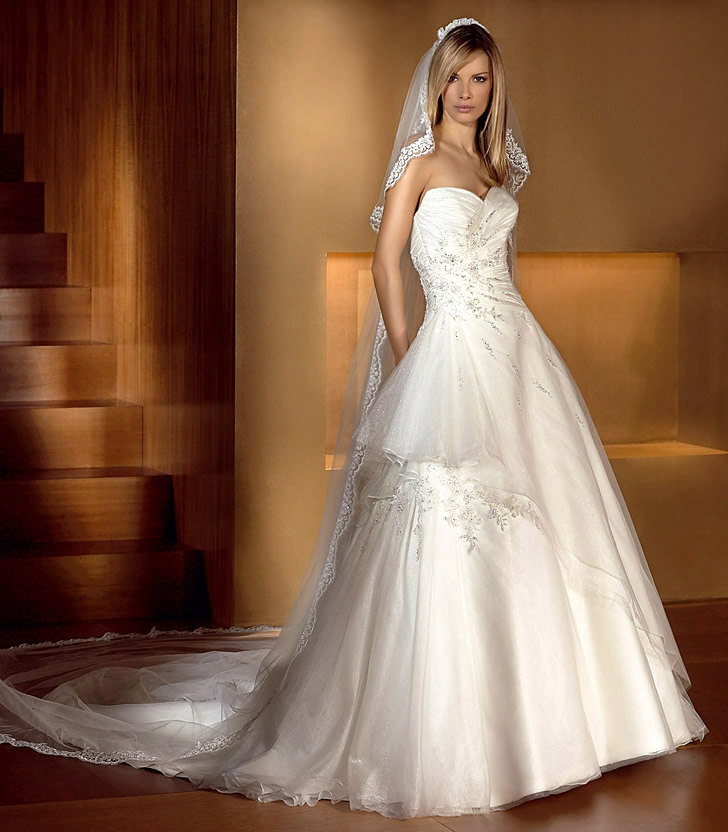 Orifashion Handmadestrapless wedding dress / gown 125 - Click Image to Close
