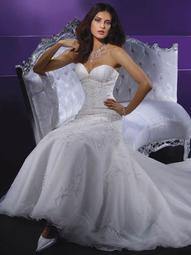 Orifashion Handmadestrapless wedding dress / gown 132 - Click Image to Close