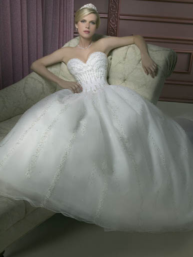 Orifashion Handmadestrapless wedding dress / gown 133 - Click Image to Close