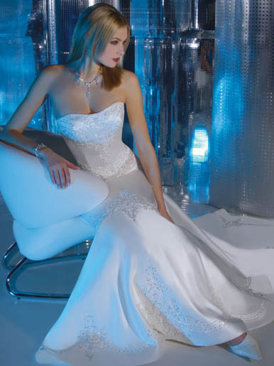 Wedding dress ST135---------- Orifashion Handmadestrapless bri - Click Image to Close