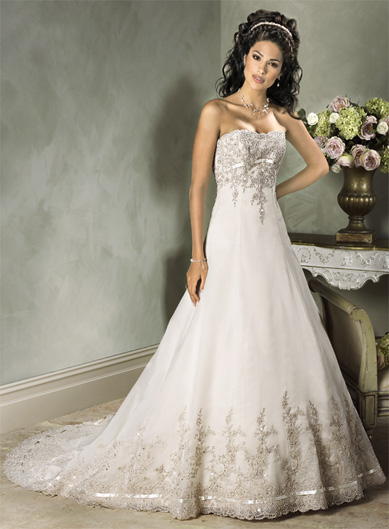 Orifashion Handmadestrapless wedding dress / gown 136 - Click Image to Close