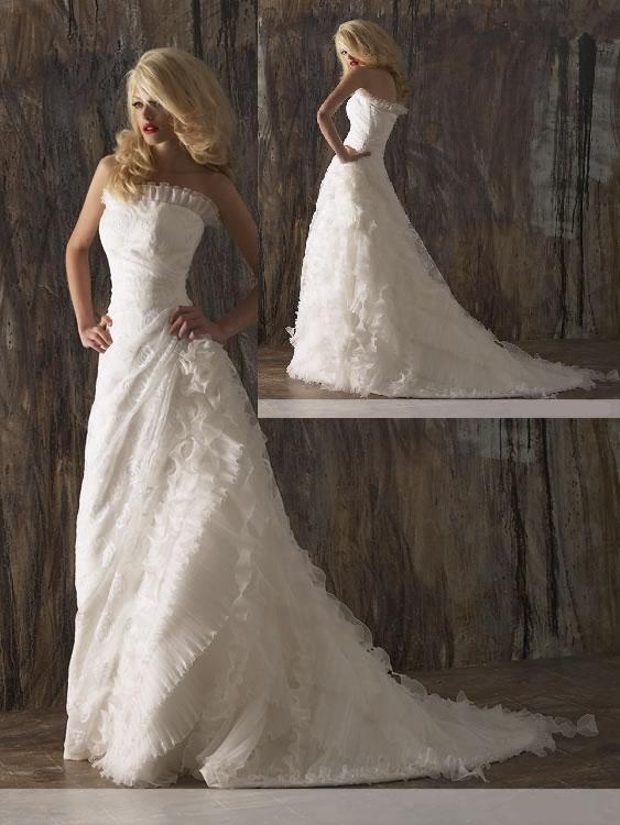 Orifashion Handmadestrapless wedding dress / gown 142 - Click Image to Close