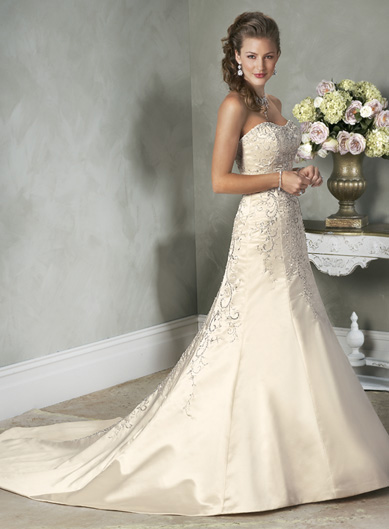 Orifashion Handmadestrapless wedding dress / gown 146 - Click Image to Close