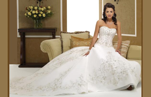 Orifashion Handmadestrapless wedding dress / gown 151 - Click Image to Close