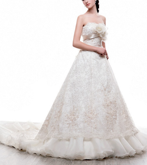 Orifashion Handmadestrapless wedding dress / gown 153