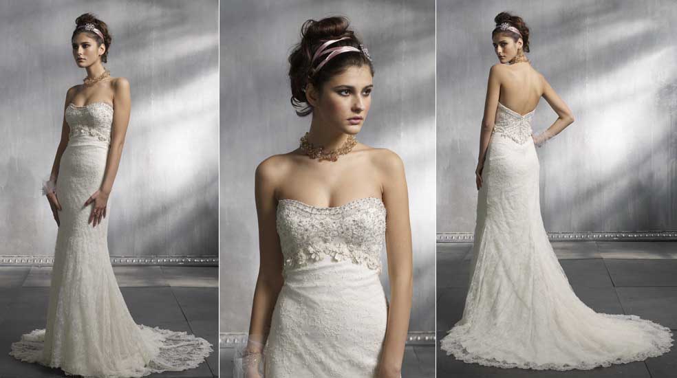 Orifashion Handmadestrapless wedding dress / gown 163