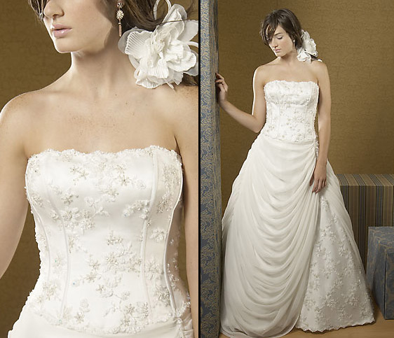 Orifashion Handmadestrapless wedding dress / gown 167 - Click Image to Close