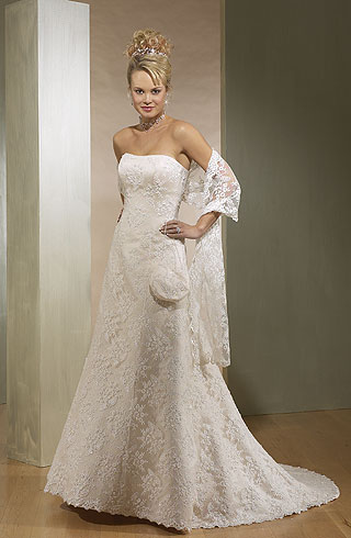 Orifashion Handmadestrapless wedding dress / gown 186 - Click Image to Close