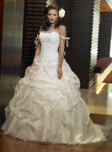 Orifashion Handmadestrapless wedding dress / gown 187 - Click Image to Close