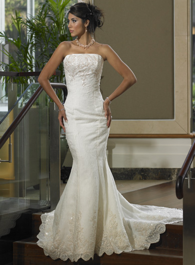 Orifashion Handmadestrapless wedding dress / gown 192 - Click Image to Close