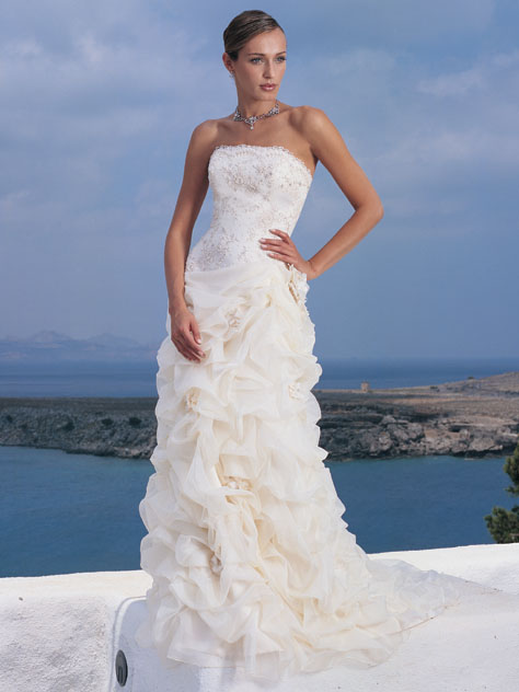 Orifashion Handmadestrapless wedding dress / gown 197 - Click Image to Close